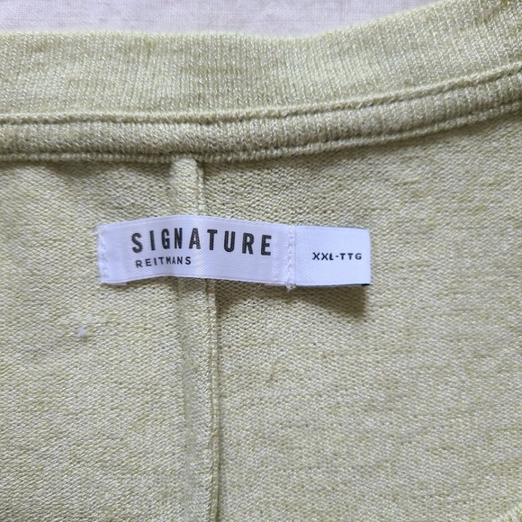 Reitmans Signature Women's XXL Shirt Avocado Green Casual Chic Dolman Sleeves - Picture 11 of 14
